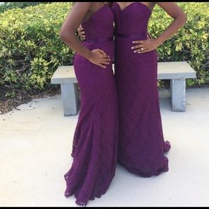 Morilee Fitted Lace Bridesmaid Dress